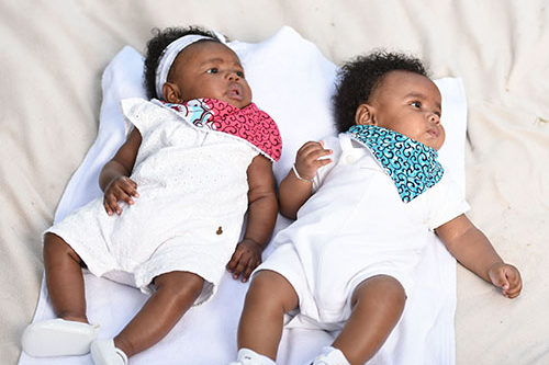 slider 2 bébés bandana wax