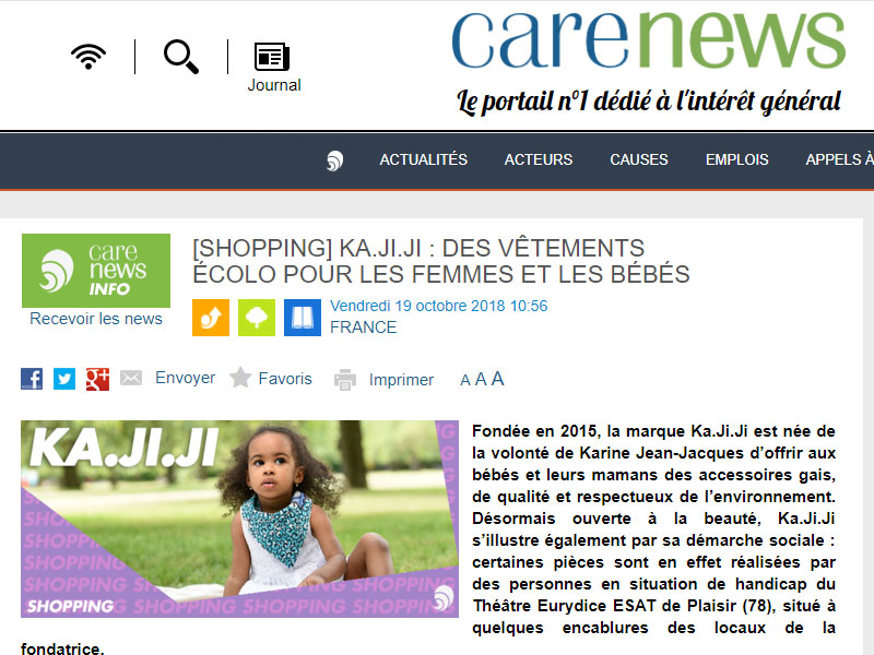 Ka.ji.ji dans la presse Carenews