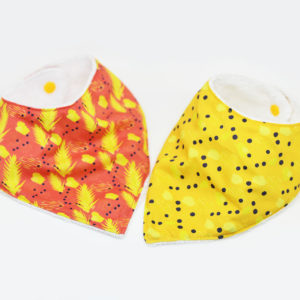 Bavoir coton bio jaune ka.ji.ji