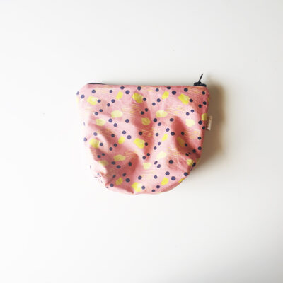 trousse coton bio rose