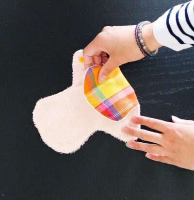 serviette lavable et réutilisable madras