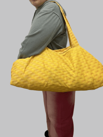 sac bowling bache jaune upcycling kajiji