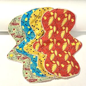 Serviette hygiénique périodique lavable flux abondant